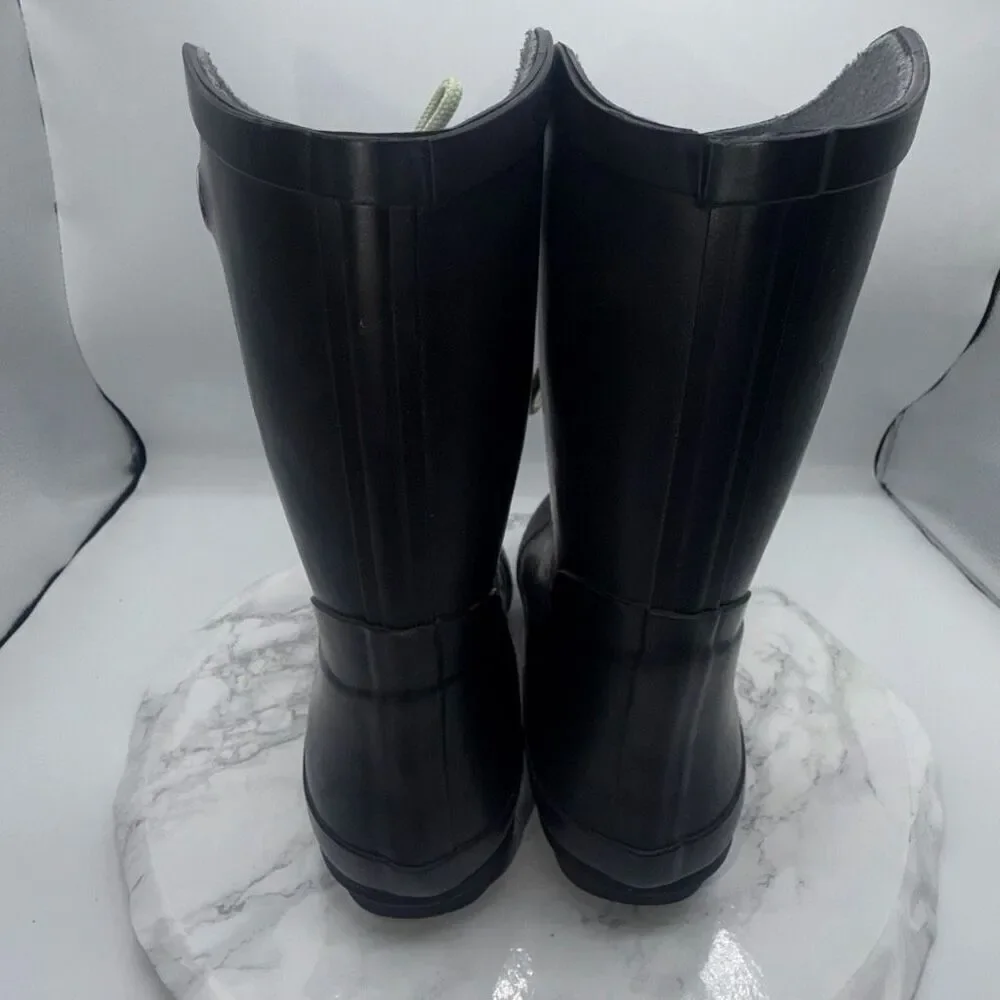 NOMAD Black Kelly B Rubber Rain Boots-9